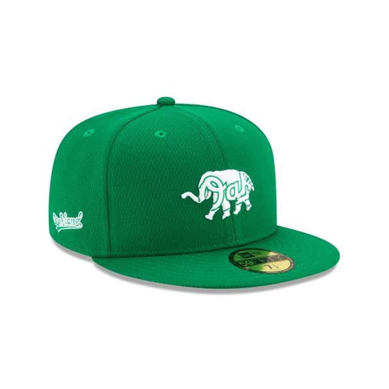 MLB Oakland Athletics St Patricks Day 59Fifty Fitted (UDH5740) - Green New Era Caps